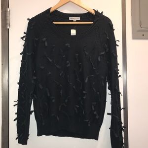 NEW See By Chloe Bow NAVY sweater - size 38 US 2